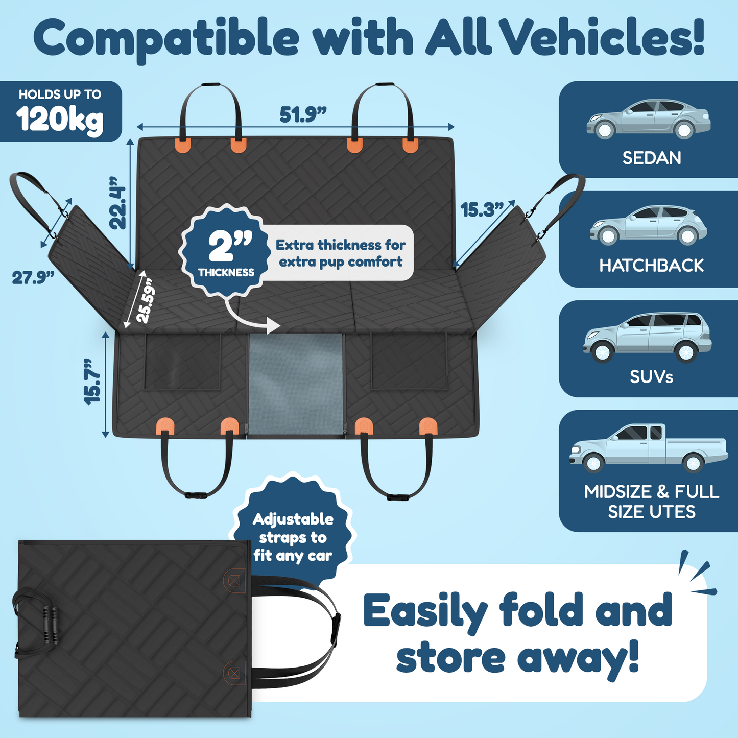 Companion&Co™ Hard Bottom Car Seat Cover